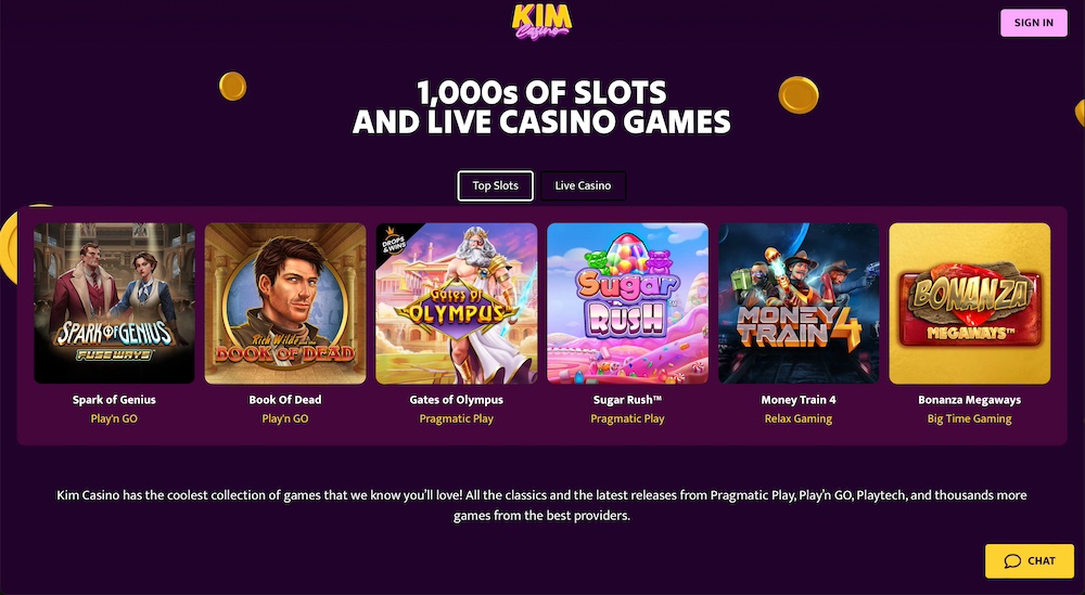 Kim casino spel