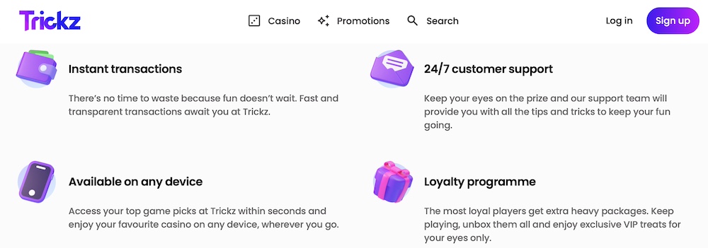 Trickz casino recension