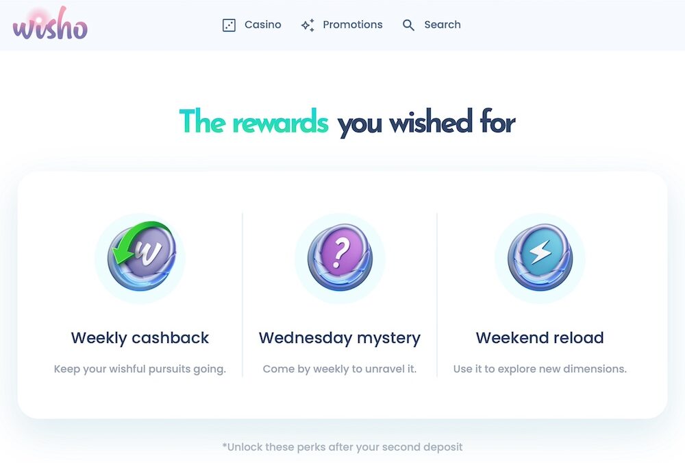 Wisho casino cashback