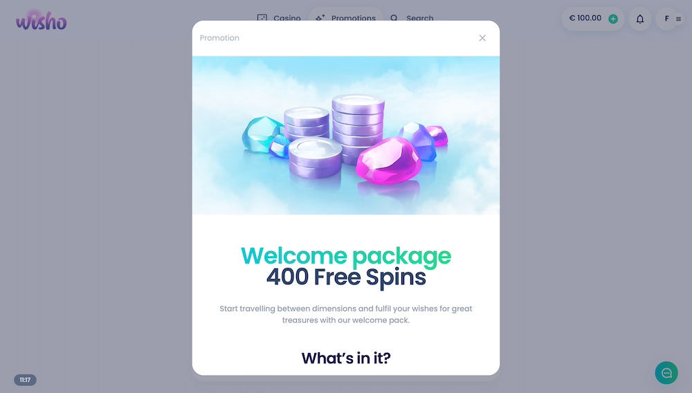 Wisho casino no deposit bonus