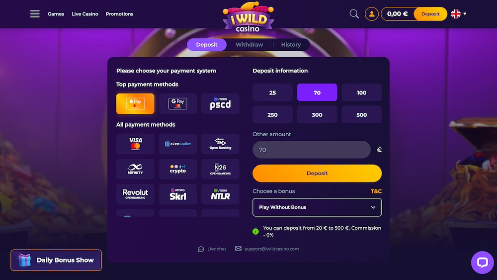 iWild Casino app iWild Casino app
