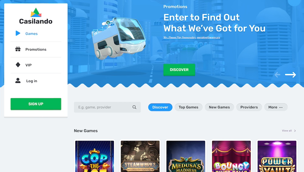 Casilando Casino login