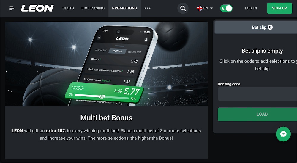 Leon casino promo code